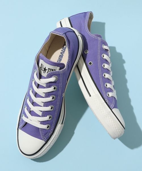 CONVERSE(コンバース)の「CONVERSE コンバース/ALL STAR WASHED CANVAS LOW オールスターウォッシュドキャンバスローカットスニーカー(スニーカー・レディース・パープル/ブラウン/ホワイト・23.0cm/24.0cm)」の3枚目の写真