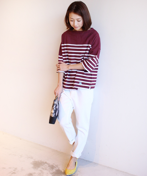 BEAUTY&YOUTH UNITED ARROWS(ビューティーアンドユースユナイテッドアローズ)の「by ※∵デニムテーパード9分丈パンツ◆(デニムパンツ・レディース・ホワイト/ネイビー/コバルトブルー/ロイヤルブルー・MEDIUM/LARGE/SMALL)」の12枚目の写真