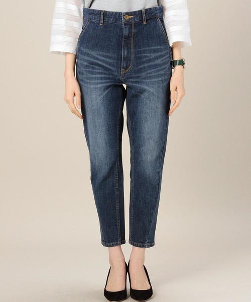 BEAUTY&YOUTH UNITED ARROWS(ビューティーアンドユースユナイテッドアローズ)の「by ※∵デニムテーパード9分丈パンツ◆(デニムパンツ・レディース・ホワイト/ネイビー/コバルトブルー/ロイヤルブルー・MEDIUM/LARGE/SMALL)」の20枚目の写真