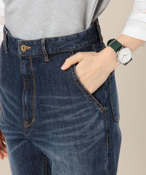 BEAUTY&YOUTH UNITED ARROWS(ビューティーアンドユースユナイテッドアローズ)の「by ※∵デニムテーパード9分丈パンツ◆(デニムパンツ・レディース・ホワイト/ネイビー/コバルトブルー/ロイヤルブルー・MEDIUM/LARGE/SMALL)」の15枚目の写真