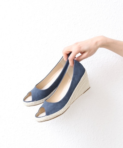 coen（コーエン）の「オープントゥエスパドリーユサンダル（サンダル・レディース・ケリー/ネイビー/オレンジ・MEDIUM/SMALL/LARGE）」の3枚目の写真