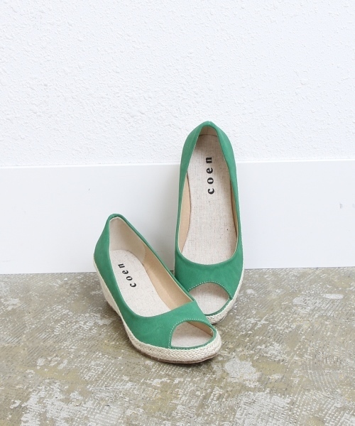 coen（コーエン）の「オープントゥエスパドリーユサンダル（サンダル・レディース・ケリー/ネイビー/オレンジ・MEDIUM/SMALL/LARGE）」の2枚目の写真