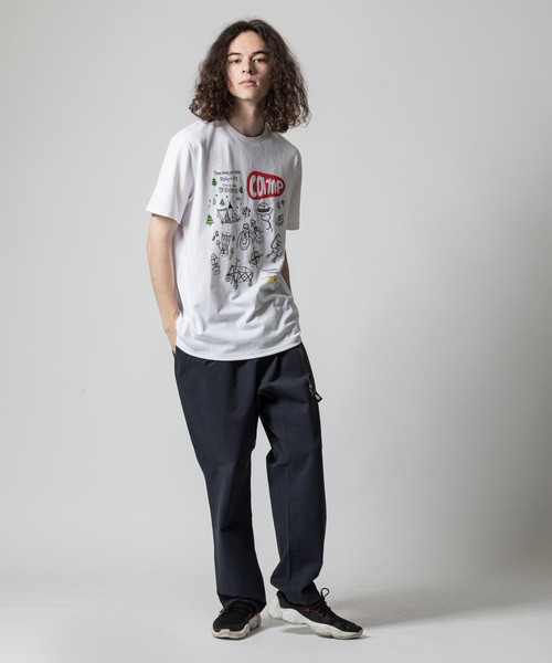 THE MORNING AFTER(ザ モーニング アフター)の「[ WOODS / ウッズ } campプリントT(Tシャツ/カットソー・メンズ・ホワイト/ブラック/ネイビー・MEDIUM/LARGE/X-LARGE)」の4枚目の写真