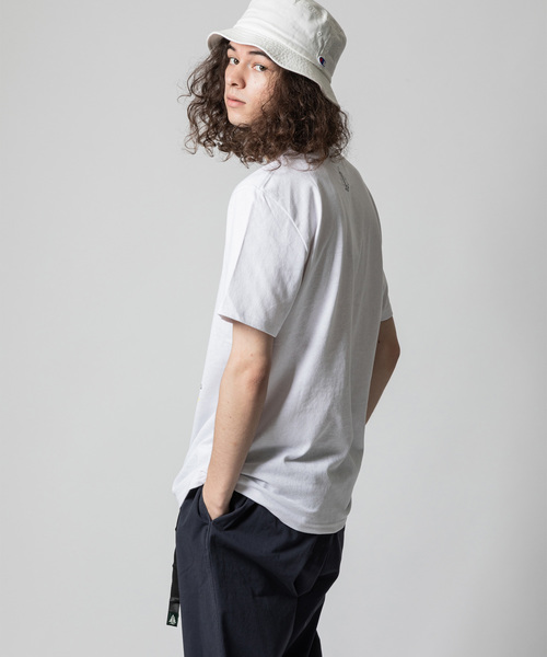 THE MORNING AFTER(ザ モーニング アフター)の「[ WOODS / ウッズ } campプリントT(Tシャツ/カットソー・メンズ・ホワイト/ブラック/ネイビー・MEDIUM/LARGE/X-LARGE)」の7枚目の写真