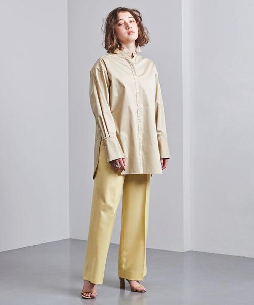 UNITED ARROWS（ユナイテッドアローズ）の「UWSC バンドカラー ロングシャツ†（シャツ/ブラウス・レディース・ライトブルー/ホワイト/ベージュ/コバルトブルー・36/38）」の12枚目の写真