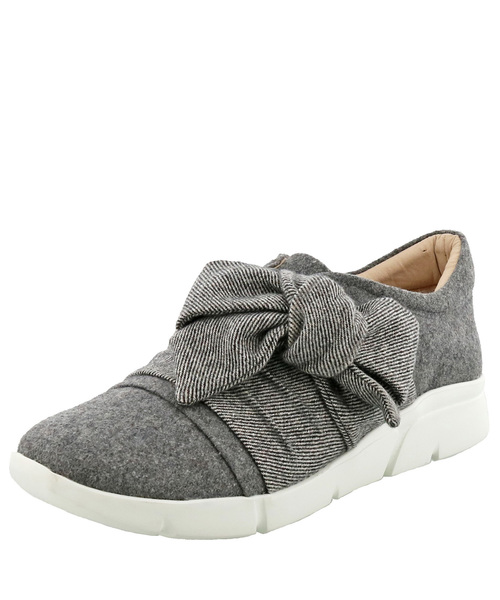 あしながおじさん(アシナガオジサン)の「〈あしながおじさん〉リボンスニーカー(スニーカー・レディース・ブラック/グレー/ネイビー・M/S/L/LL)」の6枚目の写真