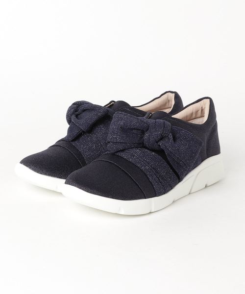 あしながおじさん(アシナガオジサン)の「〈あしながおじさん〉リボンスニーカー(スニーカー・レディース・ブラック/グレー/ネイビー・M/S/L/LL)」の10枚目の写真