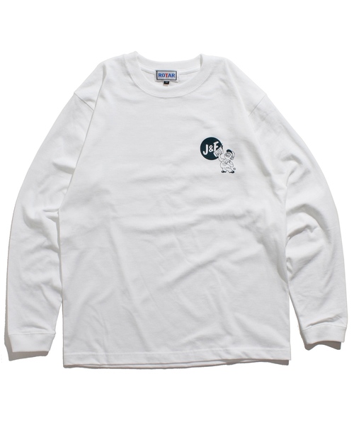 ROTAR(ローター)の「J&F HW LS Tee ヘビーウェイト ロンT(Tシャツ/カットソー・メンズ・ブラック/ホワイト/ネイビー・SMALL/LARGE/MEDIUM/X-LARGE)」の4枚目の写真