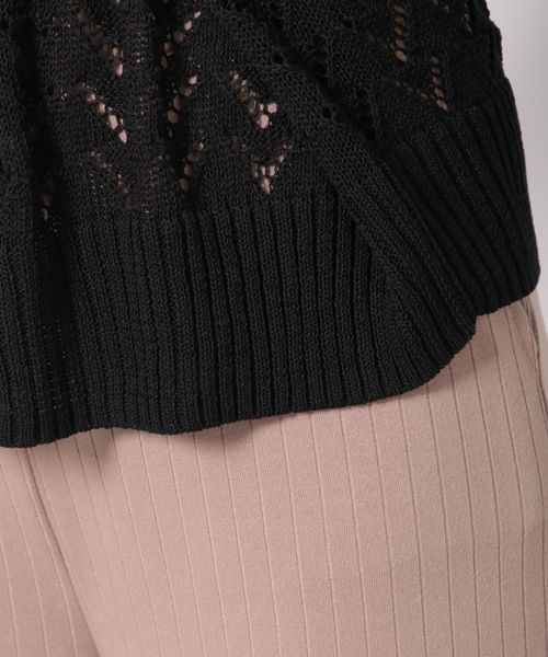 PAGEBOY（ページボーイ）の「スカシアミカシュクールカーディガン（カーディガン/ボレロ・レディース・ブラック/ダークブラウン/ベージュ・FREE）」の11枚目の写真