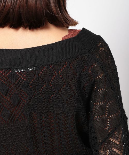 PAGEBOY（ページボーイ）の「スカシアミカシュクールカーディガン（カーディガン/ボレロ・レディース・ブラック/ダークブラウン/ベージュ・FREE）」の12枚目の写真