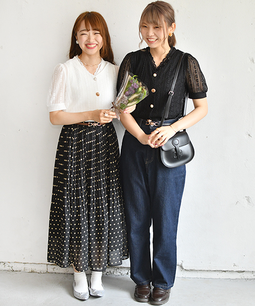 PairPair（ペアペア）の「【リンクコーデ専門ブランド/ペアペア】イロイロボタンレースカーディガン(レディース)（Tシャツ/カットソー・レディース・ブラック/アイボリー・FREE）」の10枚目の写真