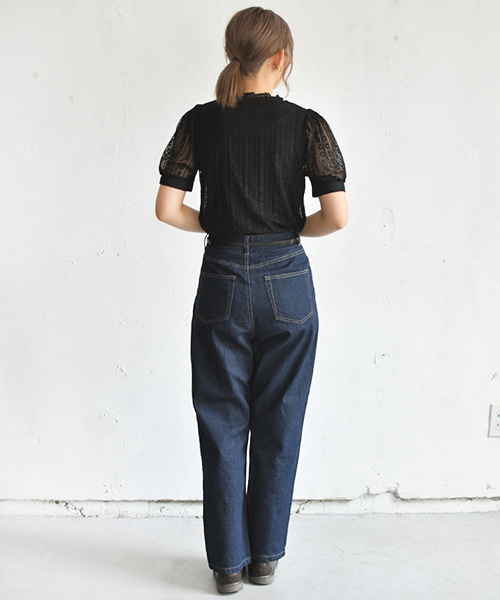 PairPair（ペアペア）の「【リンクコーデ専門ブランド/ペアペア】イロイロボタンレースカーディガン(レディース)（Tシャツ/カットソー・レディース・ブラック/アイボリー・FREE）」の5枚目の写真