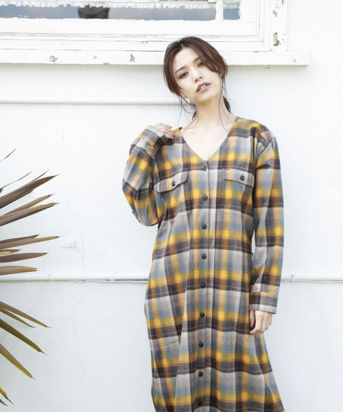 PENDLETON/ペンドルトン] シャツワンピース　0275-0105 PENDLETON/ペンドルトン] シャツワンピース 0275-0105 - メルカリ