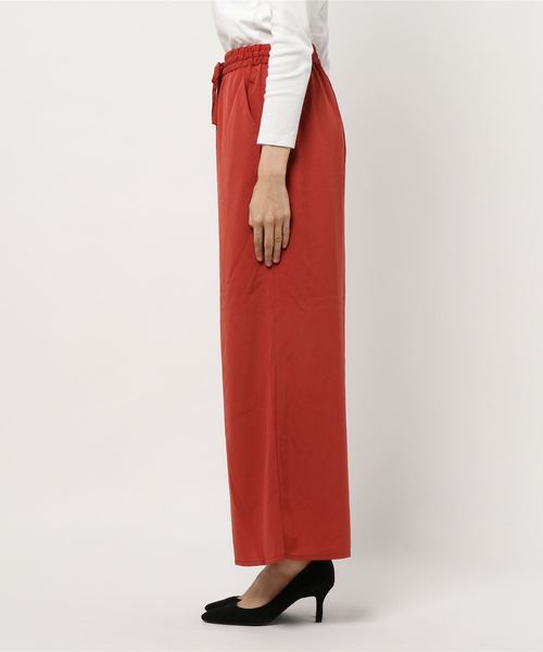 LOWRYS FARM（ローリーズファーム）の「ウエストイージーパンツ　852204（その他パンツ・レディース・ブラウン/レッド/アイボリー/レオパード・FREE）」の5枚目の写真