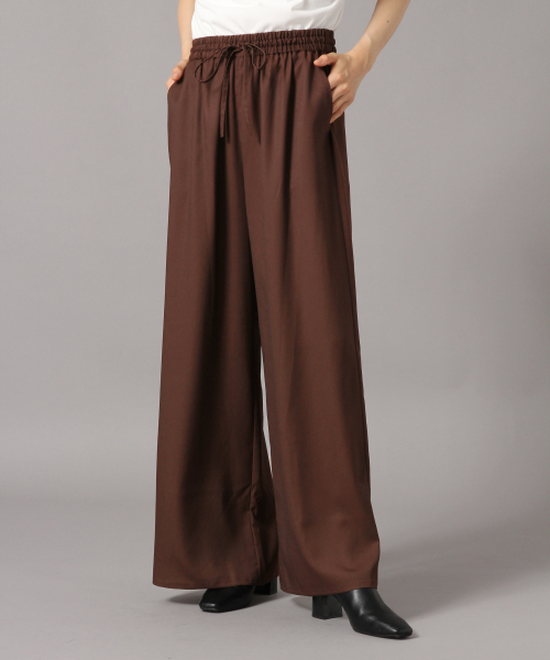 LOWRYS FARM（ローリーズファーム）の「ウエストイージーパンツ　852204（その他パンツ・レディース・ブラウン/レッド/アイボリー/レオパード・FREE）」の3枚目の写真