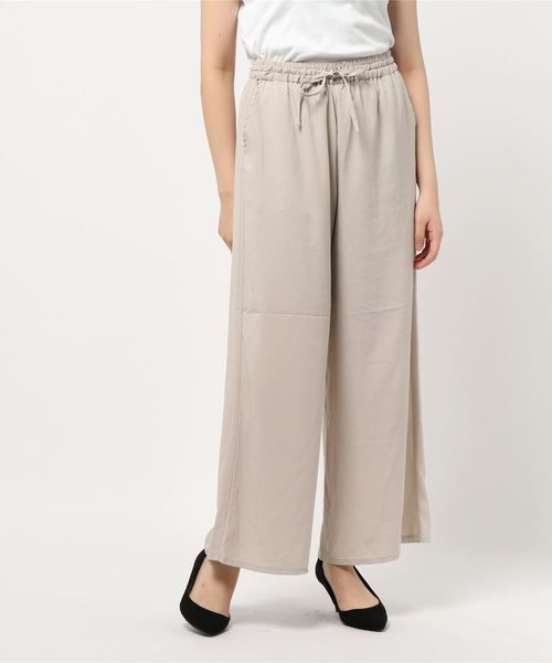 LOWRYS FARM（ローリーズファーム）の「ウエストイージーパンツ　852204（その他パンツ・レディース・ブラウン/レッド/アイボリー/レオパード・FREE）」の15枚目の写真