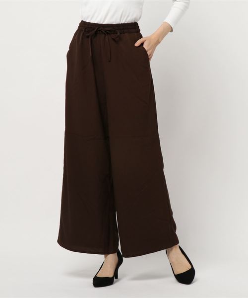 LOWRYS FARM（ローリーズファーム）の「ウエストイージーパンツ　852204（その他パンツ・レディース・ブラウン/レッド/アイボリー/レオパード・FREE）」の16枚目の写真