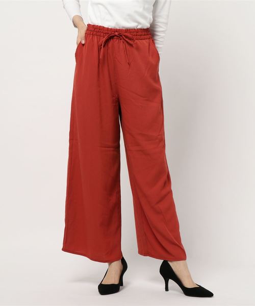 LOWRYS FARM（ローリーズファーム）の「ウエストイージーパンツ　852204（その他パンツ・レディース・ブラウン/レッド/アイボリー/レオパード・FREE）」の17枚目の写真