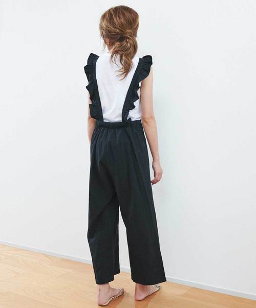 M y u(ミュー)の「【ZOZO限定アイテム】フリルサロペット(サロペット/オーバーオール・レディース・ブラック/カーキ/キャメル/その他・FREE)」の11枚目の写真