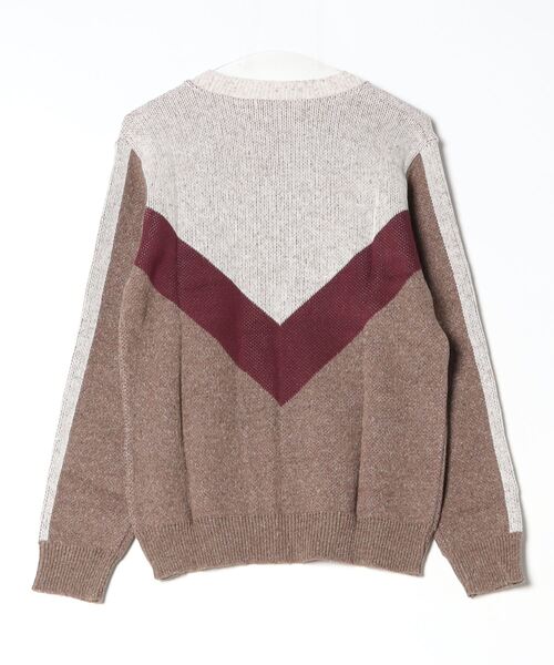 ANOTHER BRANCH（アナザーブランチ）の「Ranch standard　Vライン クレイジーニット（ニット/セーター・メンズ・グレー/ナチュラル・M/L）」の4枚目の写真