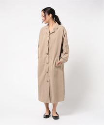 STYLEBLOCK（スタイルブロック）の「バックプリーツミモレ丈オープンカラーシャツワンピース（シャツワンピース）」