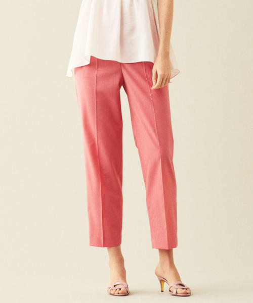 TOMORROWLAND （トゥモローランド）の「クリアストレッチトロピカル フロントタックパンツ（その他パンツ・レディース・レッド/ライトブルー/ライトベージュ・36/34/32/40）」の20枚目の写真