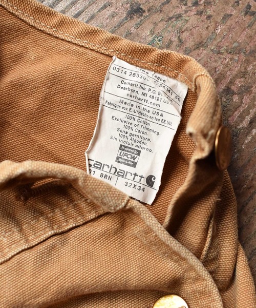 Carhartt（カーハート）の「【ヴィンテージ古着】Carhartt/カーハート ダック地 オーバーオール（サロペット/オーバーオール・メンズ・ブラウン・32）」の2枚目の写真