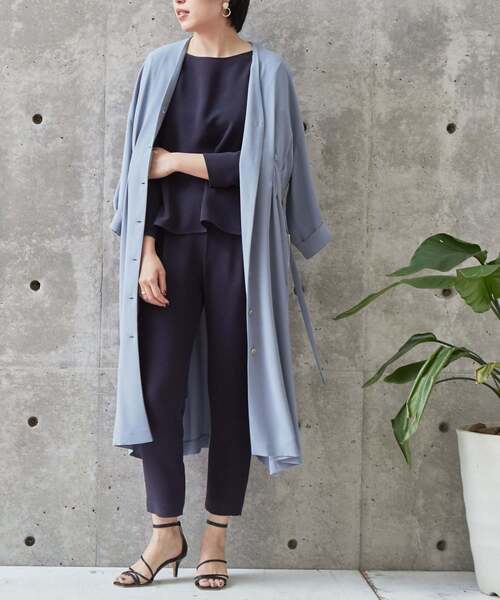 Liesse（リエス）の「2WAYワンピース（ワンピース・レディース・ネイビー/サックスブルー/イエロー/ライトベージュ・FREE）」の8枚目の写真