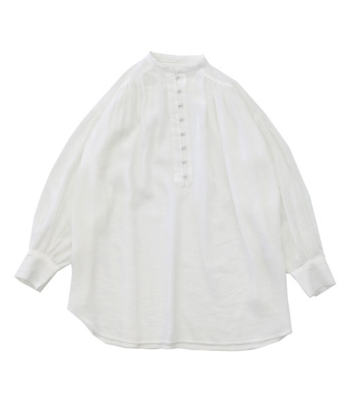 select MOCA（セレクトモカ）の「2021 SS シフォン楊柳バンドカラーシアーブラウス（シャツ/ブラウス・レディース・ホワイト/ライトブルー/ベージュ/カーキオリーブ・FREE）」の22枚目の写真