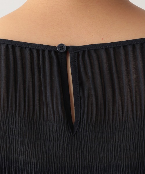 LEPSIM(レプシィム)の「マジョリカプリーツブラウス 890435(シャツ/ブラウス・レディース・ネイビー/マスタード/グレイッシュベージュ・MEDIUM/LARGE)」の9枚目の写真