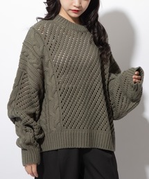 Mysa&Liina | 透かし柄ニットプルオーバー(ニット/セーター)