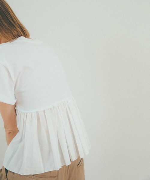 CLANE（クラネ）の「【CLANE(クラネ)】バックフリルTシャツ 19105-2061