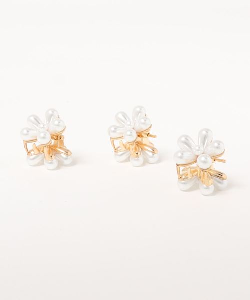 apres jour(アプレジュール)の「【apres jour×ARIAZ】パールフラワーヘアクリップ(バレッタ/ヘアクリップ・レディース・アイボリー・FREE)」の5枚目の写真