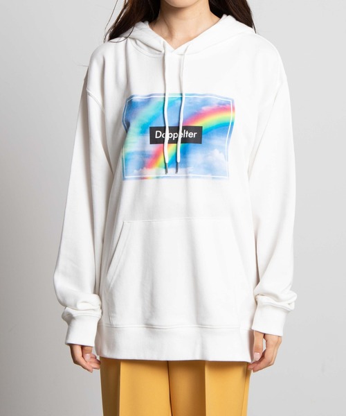 WEGO（ウィゴー）の「WEGO/レインボーフォトプリントパーカー（パーカー・レディース・ホワイト/ブラック・SMALL/MEDIUM/LARGE）」の18枚目の写真