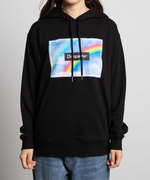 WEGO（ウィゴー）の「WEGO/レインボーフォトプリントパーカー（パーカー・レディース・ホワイト/ブラック・SMALL/MEDIUM/LARGE）」の21枚目の写真