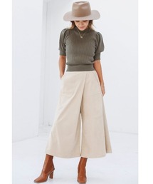 ALEXIA STAM | Wrap Wide Eco Suede Pants/ラップワイドエコスエードパンツ(その他パンツ)