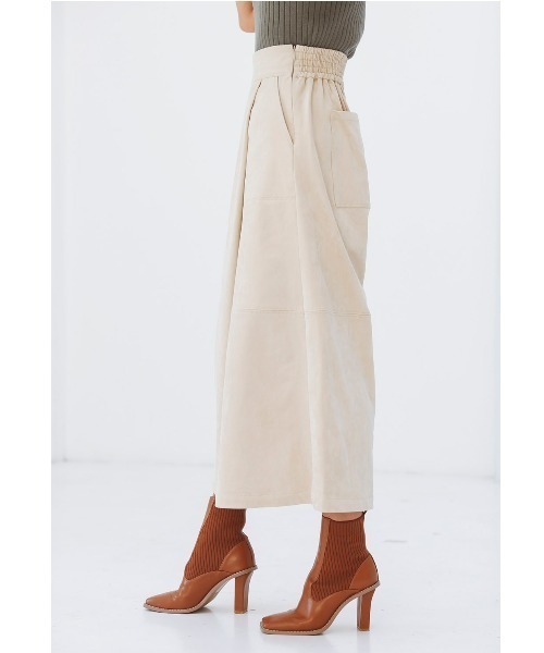 ALEXIA STAM（アリシアスタン）の「Wrap Wide Eco Suede Pants/ラップワイドエコスエードパンツ（その他パンツ・レディース・ベージュ/カーキ/モカ・S/M）」の14枚目の写真