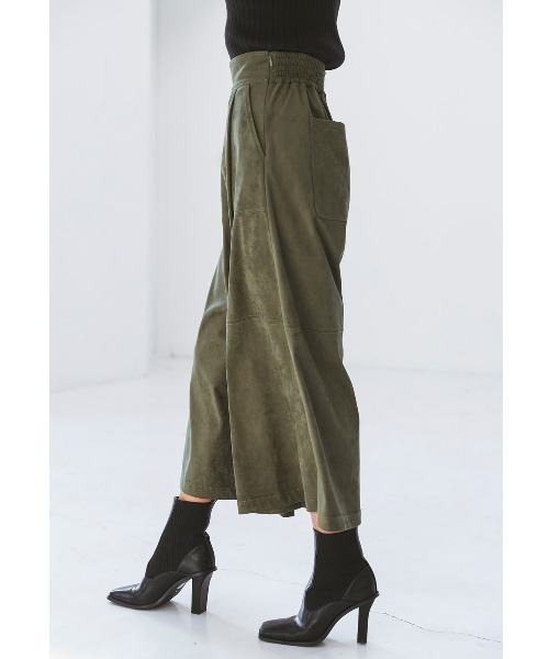 ALEXIA STAM（アリシアスタン）の「Wrap Wide Eco Suede Pants/ラップワイドエコスエードパンツ（その他パンツ・レディース・ベージュ/カーキ/モカ・S/M）」の19枚目の写真