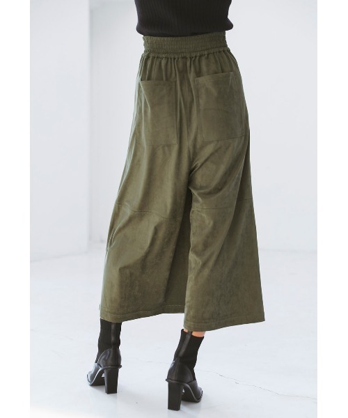 ALEXIA STAM（アリシアスタン）の「Wrap Wide Eco Suede Pants/ラップワイドエコスエードパンツ（その他パンツ・レディース・ベージュ/カーキ/モカ・S/M）」の21枚目の写真