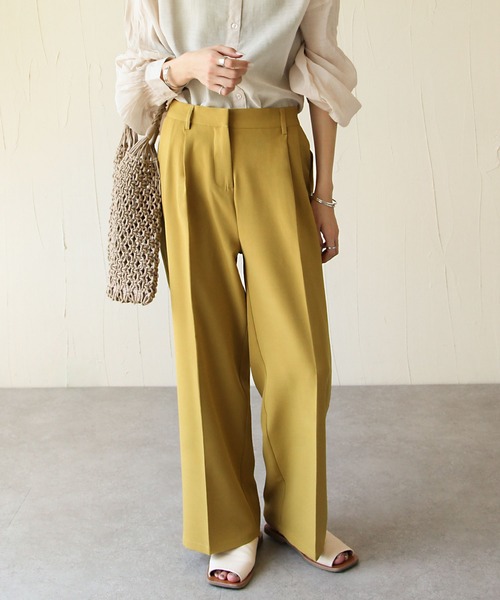 美脚ストレートカラースラックス スラックス Chillfar チルファー のファッション パンツ スラックス セール