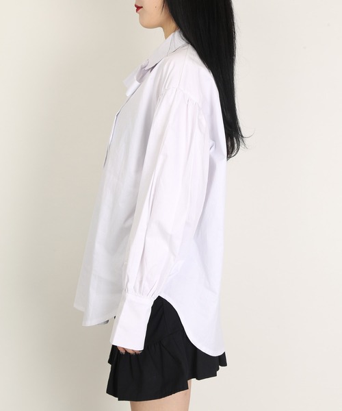 WC（ダブル シー）の「WC/リボン付き長袖シャツ（シャツ/ブラウス・レディース・ホワイト/ブラック/その他1・FREE）」の6枚目の写真