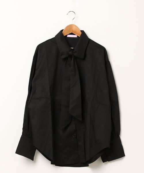 WC（ダブル シー）の「WC/リボン付き長袖シャツ（シャツ/ブラウス・レディース・ホワイト/ブラック/その他1・FREE）」の10枚目の写真