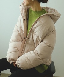 Fashion Letter | フードフェイクダウンジャケット ショートペディン 20AW(ダウンジャケット/コート)