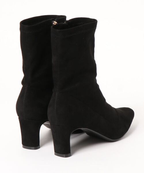 mio notis（ミオノティス）の「スクエアトゥストレッチブーツ（ブーツ・レディース・ブラック/ダークブラウン・38/39/36/37）」の3枚目の写真