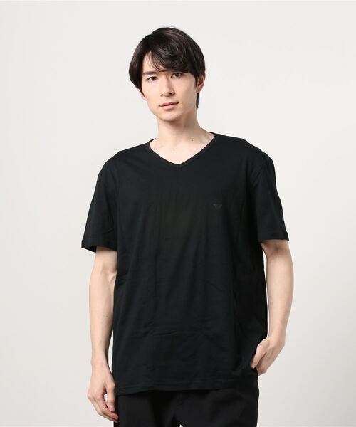 Tシャツ・カットソー EMPORIO ARMANI Emporio Armani Men's Crew Neck Logo T-Shirt, White, XL
