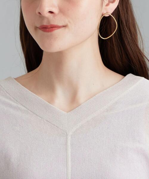 green label relaxing（グリーンレーベルリラクシング）の「[ 手洗い可能 ] FM シアー ドルマン プルオーバー ニット（ニット/セーター・レディース・ブラック/ライム/ナチュラル・FREE）」の16枚目の写真