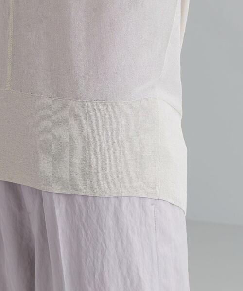 green label relaxing（グリーンレーベルリラクシング）の「[ 手洗い可能 ] FM シアー ドルマン プルオーバー ニット（ニット/セーター・レディース・ブラック/ライム/ナチュラル・FREE）」の10枚目の写真