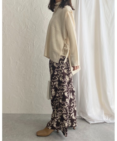 She's Closet（シーズクローゼット）の「総柄フルレングスストレートパンツ（その他パンツ・レディース・グレー/モカ/ブラック・FREE）」の11枚目の写真