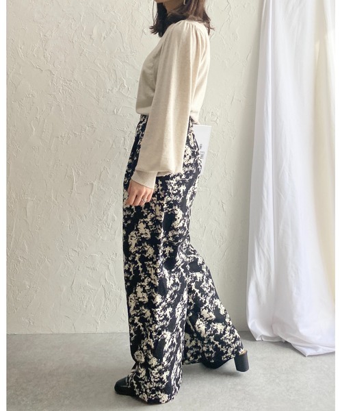 She's Closet（シーズクローゼット）の「総柄フルレングスストレートパンツ（その他パンツ・レディース・グレー/モカ/ブラック・FREE）」の15枚目の写真