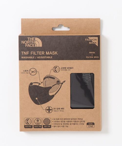 THE NORTH FACE（ザノースフェイス）の「【THE NORTH FACE ザ・ノースフェイス】フィルターインマスク TNF FILTER MASK（マスク・メンズ・ブラック・FREE）」の6枚目の写真